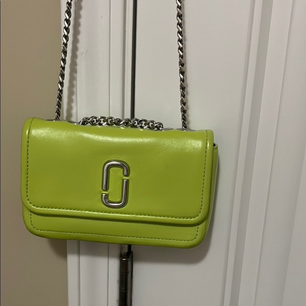 Marc Jacobs Green Crossbody Bag with Chain Strap